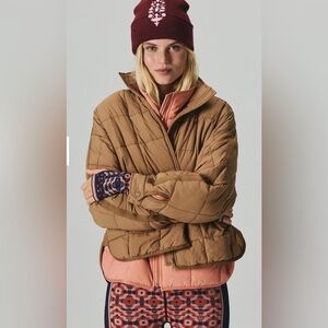 Free People movement Pippa Packable Puffer Jacket twig XS new